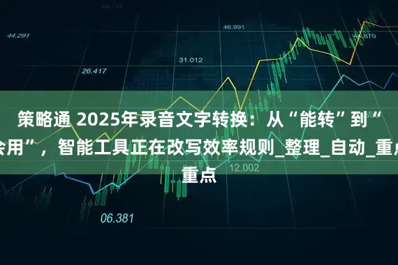 策略通 2025年录音文字转换：从“能转”到“会用”，智能工具正在改写效率规则_整理_自动_重点